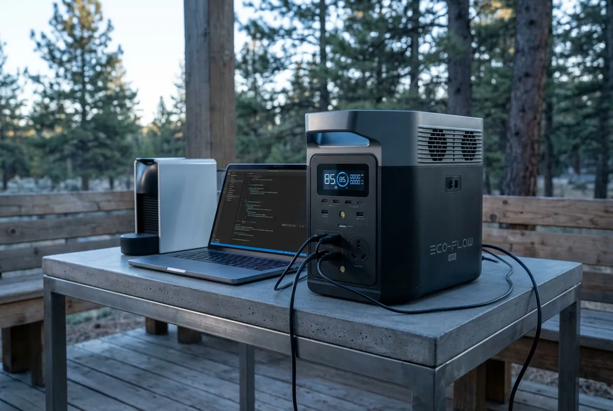 ecoflow portable solar power station and clean energy storage solutions
